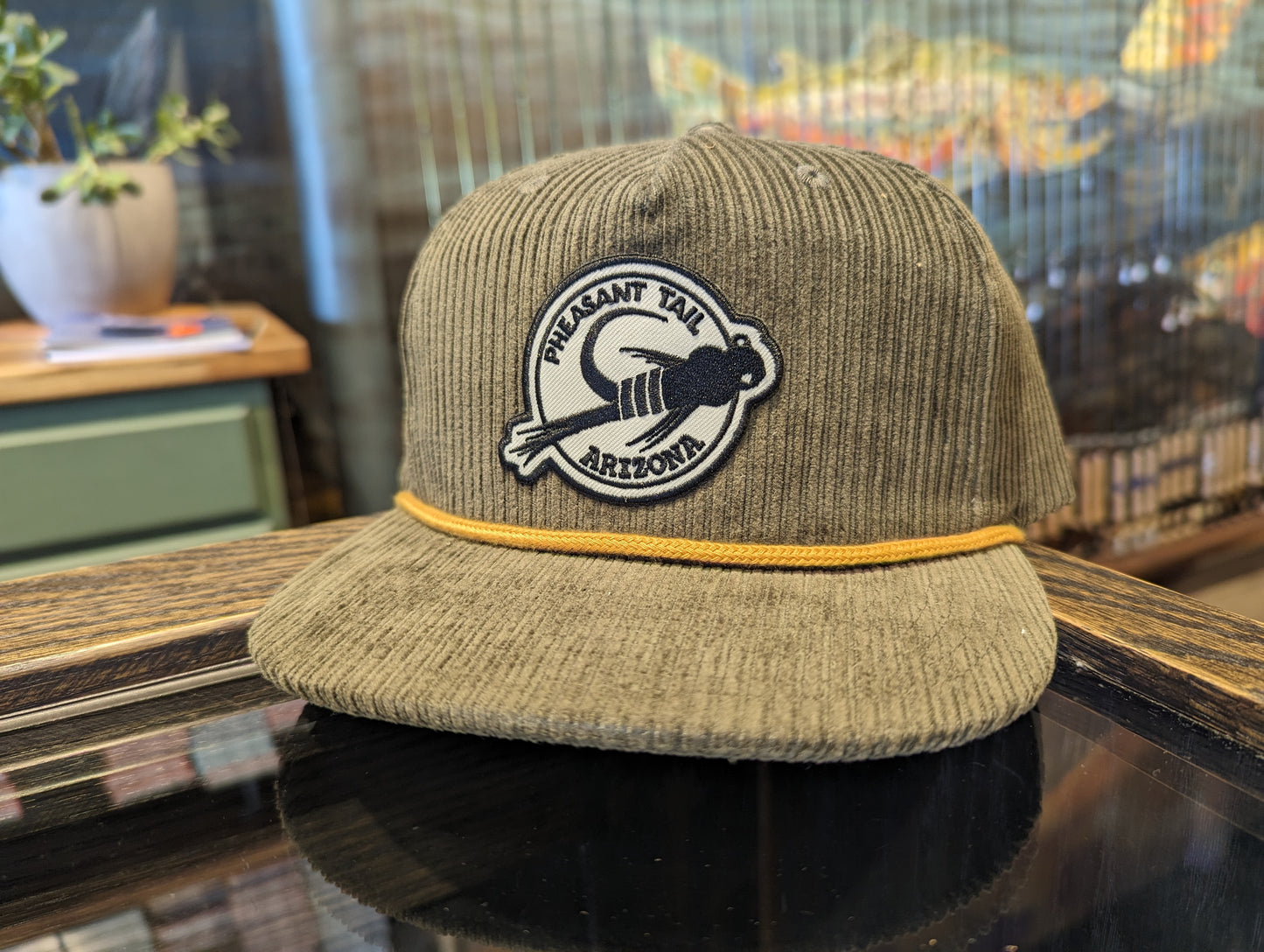 Pheasant Tail Corduroy Hat