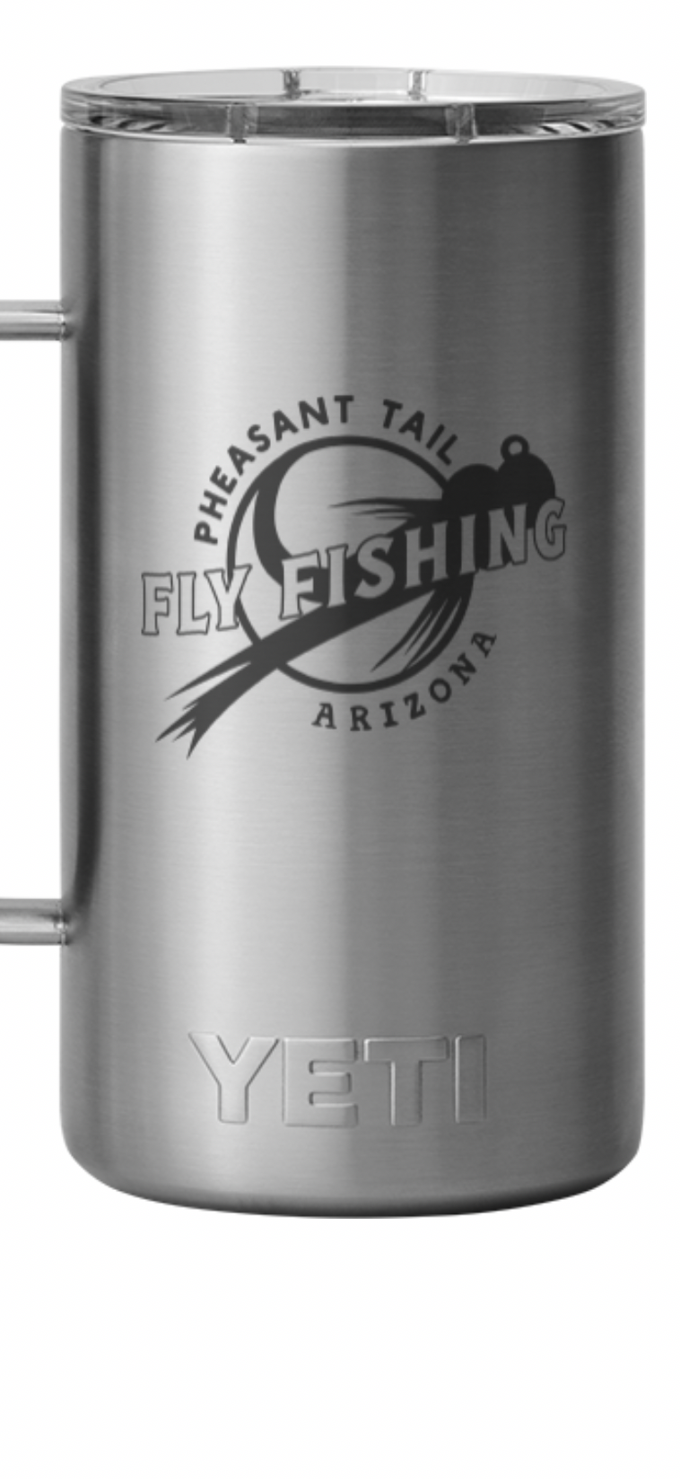 YETI Rambler Engraved with Pheasant Tail Logo