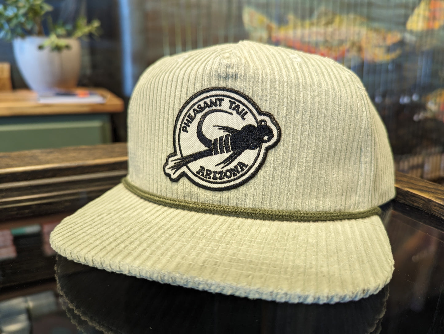 Pheasant Tail Corduroy Hat