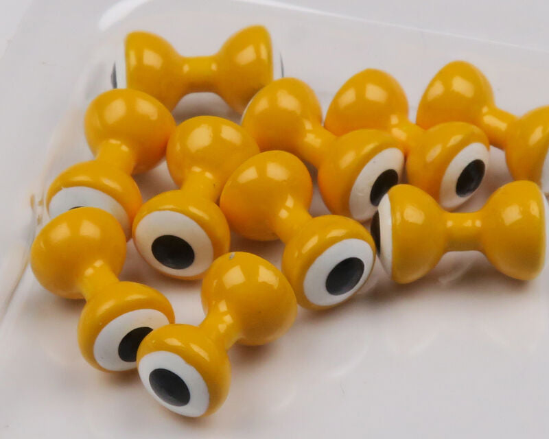 Hareline Small Double Pupil Brass Eyes