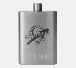 YETI Flask Engraved with Pheasant Tail Logo
