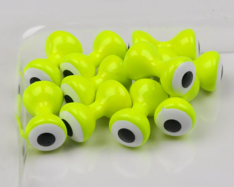 Hareline Small Double Pupil Brass Eyes