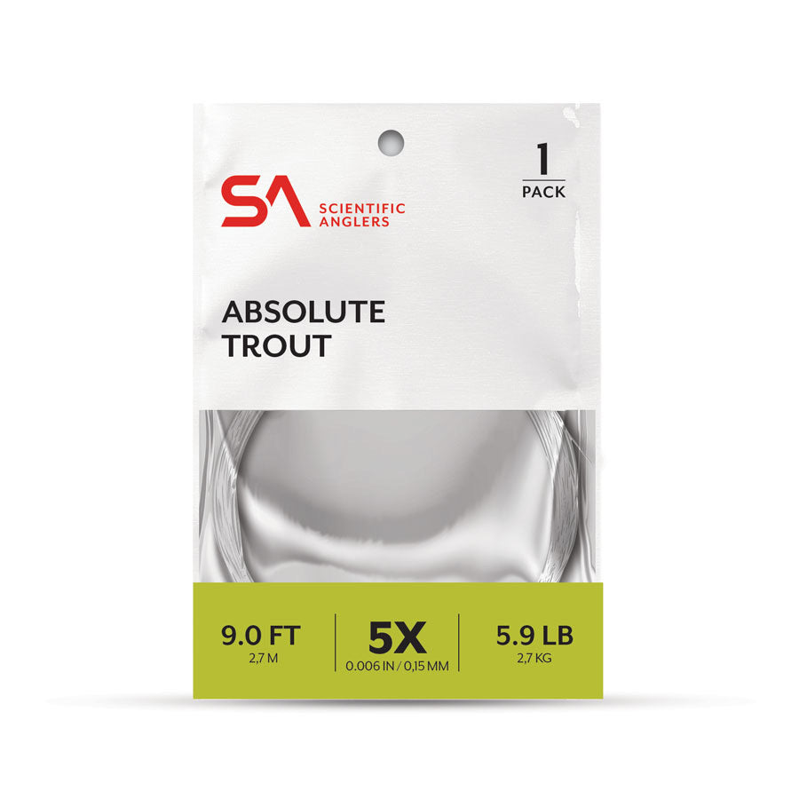 Scientific Anglers Absolute Trout Leader 1-pack