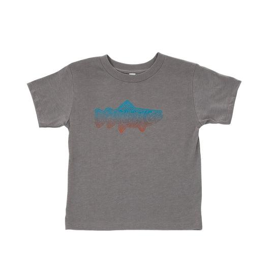 Fishpond Maori Trout Kids Shirt - Granite - 4T