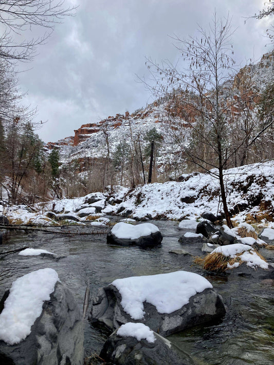 Oak Creek in Arizona in the winter